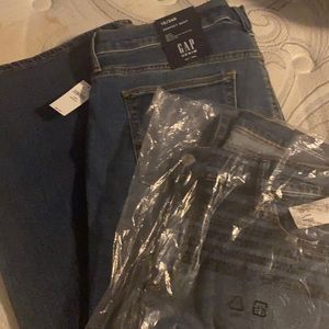 2 pairs of gap jeans, perfect boot 18/34R